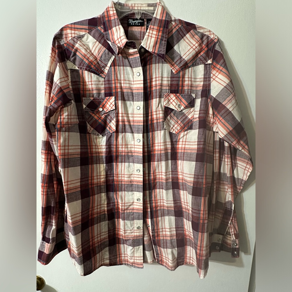 Wrangler Retro Long Sleeve western shirt women’s size large